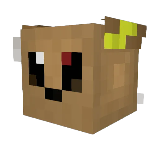 CohenX3 Minecraft avatar head, 3D render