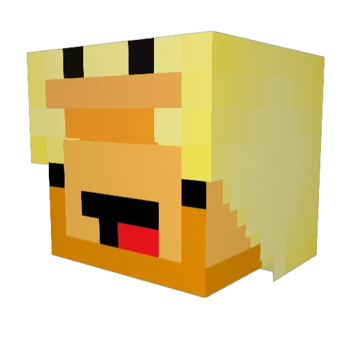 Cohl_808 Minecraft avatar head, 3D render