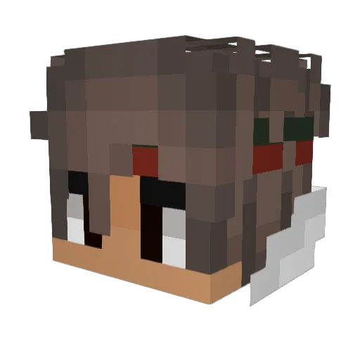 Cohni Minecraft avatar head, 3D render