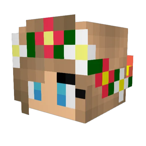 Coin414 Minecraft avatar head, 3D render