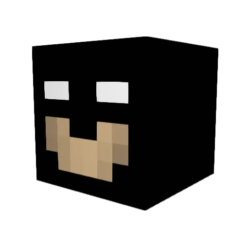 Coin Minecraft avatar head, 3D render