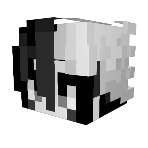 CoinColossus Minecraft avatar head, 3D render