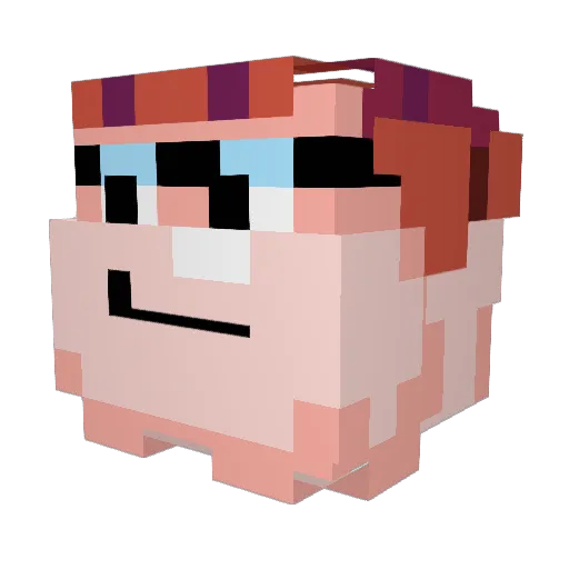 CoinCrib3254997 Minecraft avatar head, 3D render