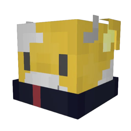 CoinPog Minecraft avatar head, 3D render