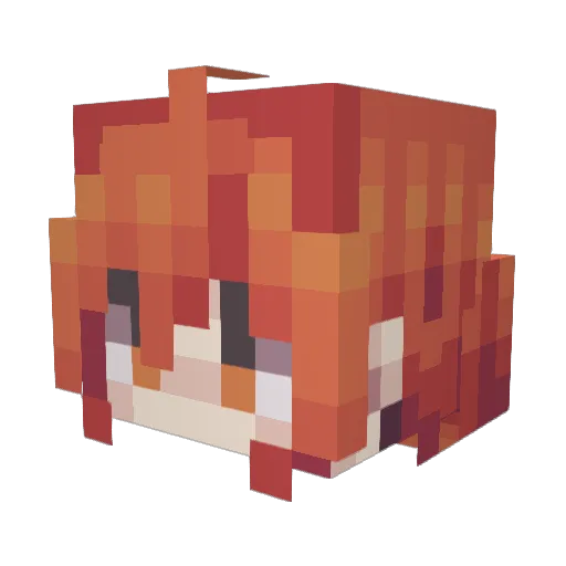 Coisini0830 Minecraft avatar head, 3D render