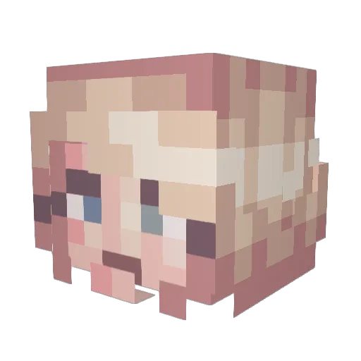 Coitiriel Minecraft avatar head, 3D render