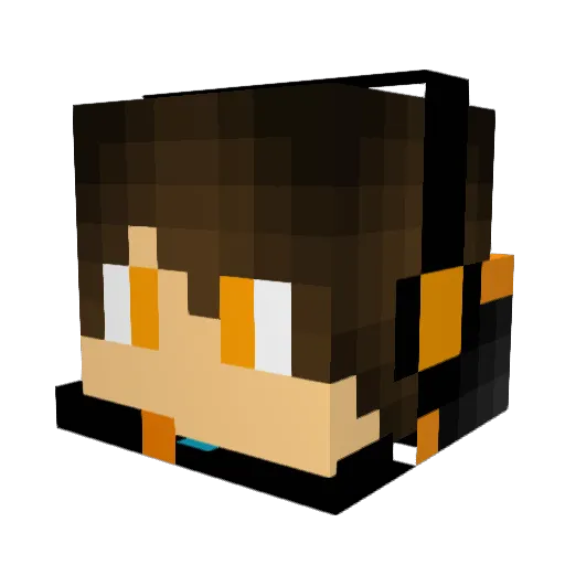 CojaSRB Minecraft avatar head, 3D render