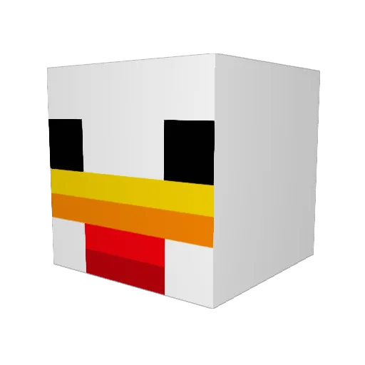 Cojo26 Minecraft avatar head, 3D render