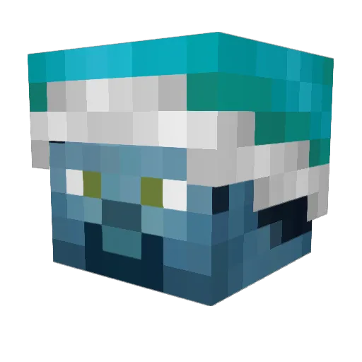 CokaCoke Minecraft avatar head, 3D render