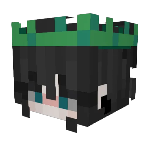 Cokaina666 Minecraft avatar head, 3D render