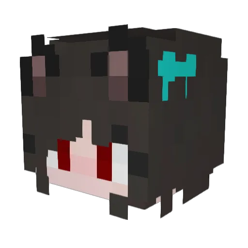 CokaleXR Minecraft avatar head, 3D render