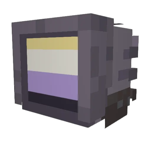 CokeNCola Minecraft avatar head, 3D render