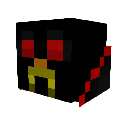 Coke_09 Minecraft avatar head, 3D render