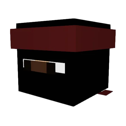 Cokeboyy Minecraft avatar head, 3D render