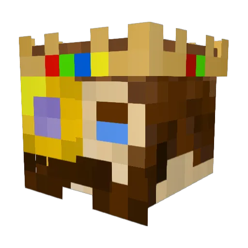 Cokenpizza Minecraft avatar head, 3D render