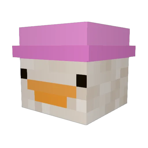 Cokkii Minecraft avatar head, 3D render