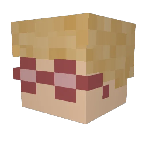 CokoMilkCarton Minecraft avatar head, 3D render