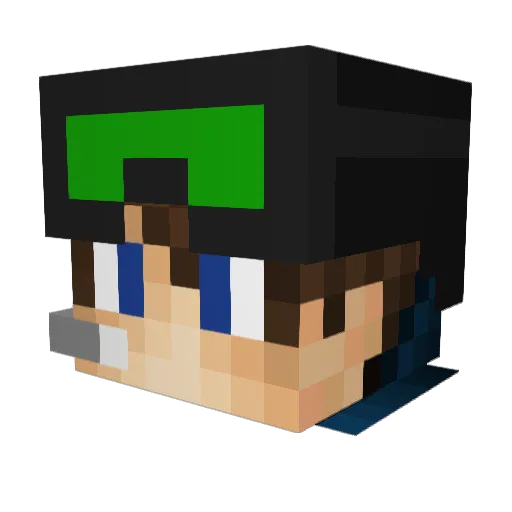 ColNate Minecraft avatar head, 3D render