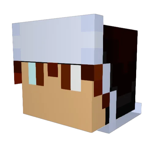 Col_Breadcrumbs Minecraft avatar head, 3D render