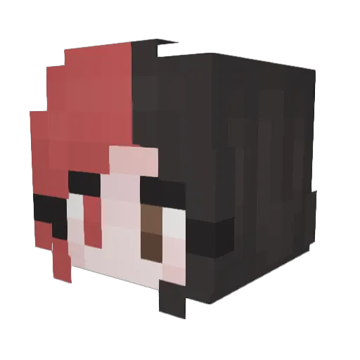 Col_Neo Minecraft avatar head, 3D render