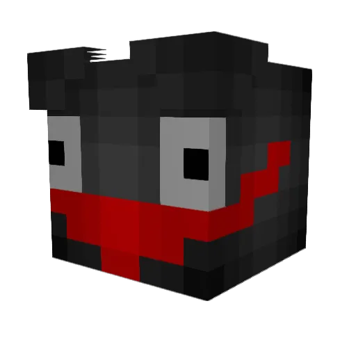 Col_Sleepy Minecraft avatar head, 3D render