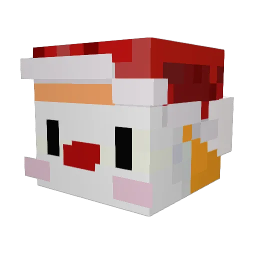 ColaJelly Minecraft avatar head, 3D render