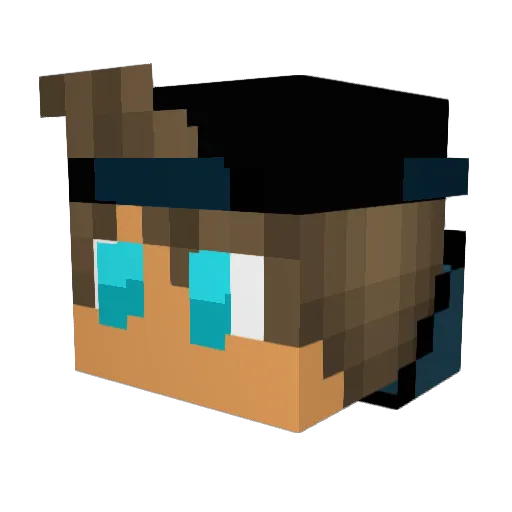 ColaMast3R Minecraft avatar head, 3D render