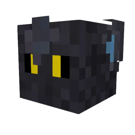 ColaVT Minecraft avatar head, 3D render
