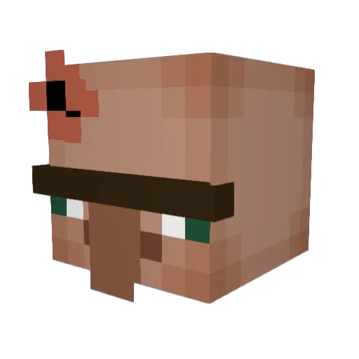ColaVodkaMix Minecraft avatar head, 3D render