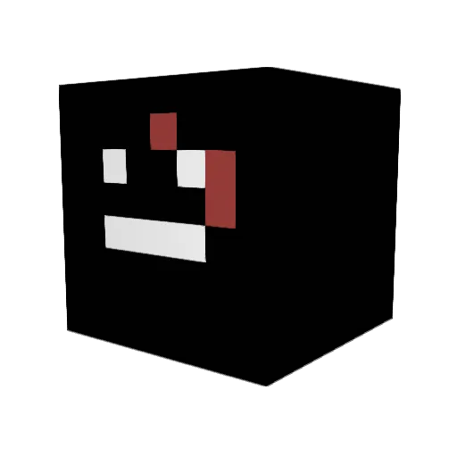 ColaWHY Minecraft avatar head, 3D render