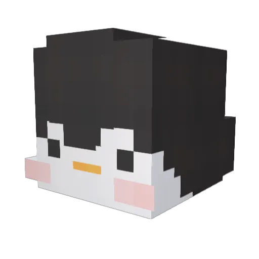 Cola_can_ Minecraft avatar head, 3D render