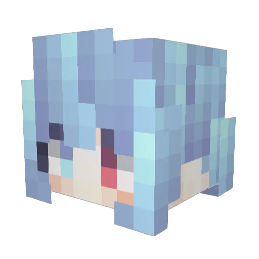 Cola_supreme Minecraft avatar head, 3D render