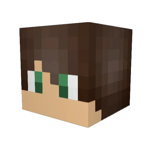 Coladose23 Minecraft avatar head, 3D render