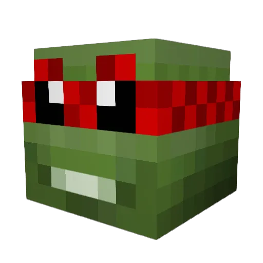 Colargolator Minecraft avatar head, 3D render