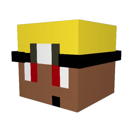 Colbin56 Minecraft avatar head, 3D render
