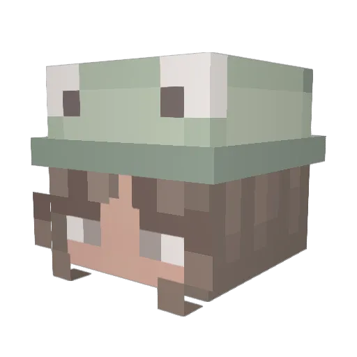 Colbrilliant Minecraft avatar head, 3D render