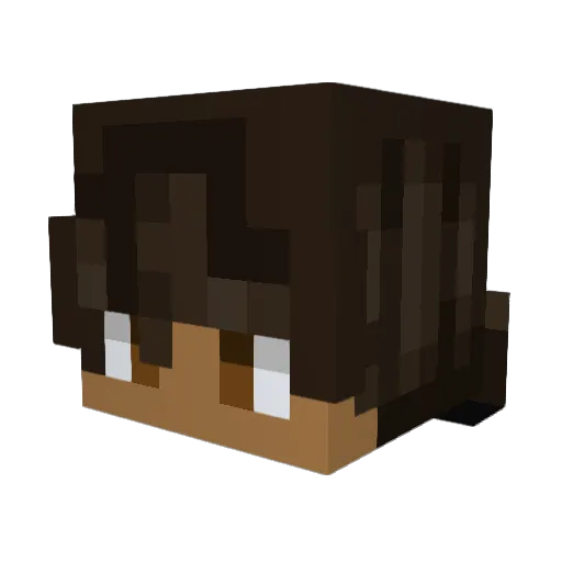Colbybear87 Minecraft avatar head, 3D render