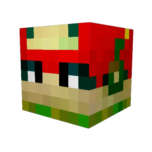 Colbynator Minecraft avatar head, 3D render