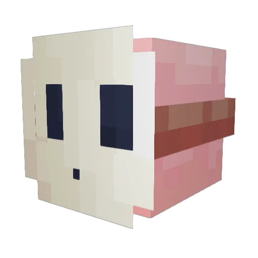 Colbyzvibe Minecraft avatar head, 3D render