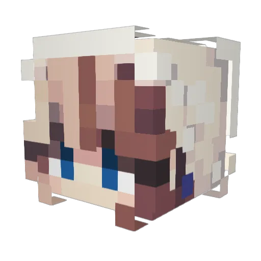 ColdAir57 Minecraft avatar head, 3D render