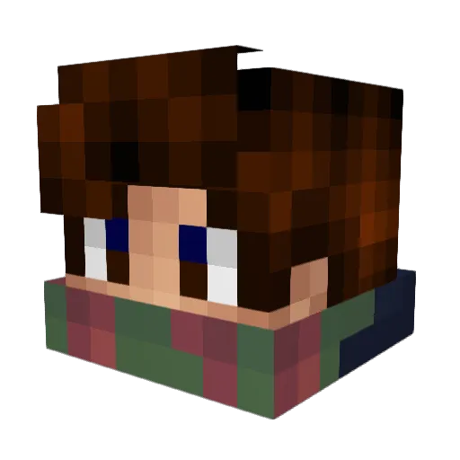 ColdArs Minecraft avatar head, 3D render