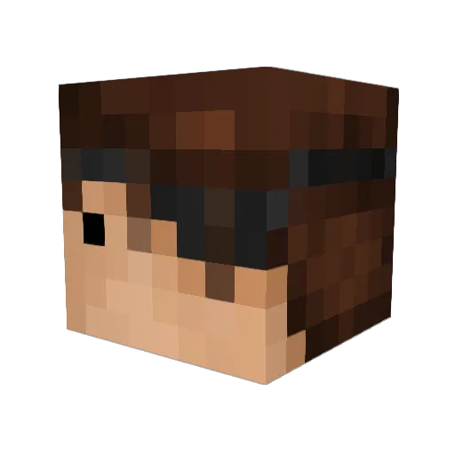ColdChihuahua Minecraft avatar head, 3D render