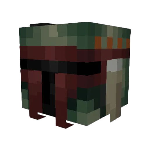 ColdComet Minecraft avatar head, 3D render