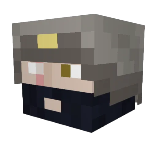 ColdDain Minecraft avatar head, 3D render