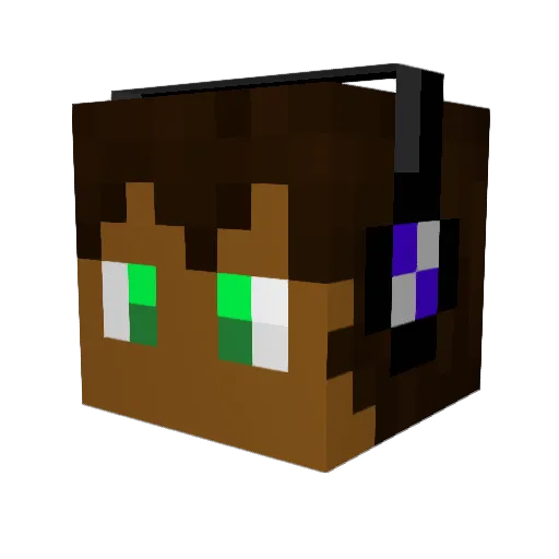 ColdEarnings Minecraft avatar head, 3D render