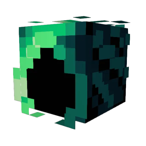 ColdMeow Minecraft avatar head, 3D render