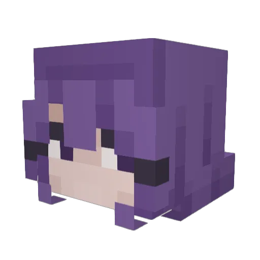 ColdMilk Minecraft avatar head, 3D render