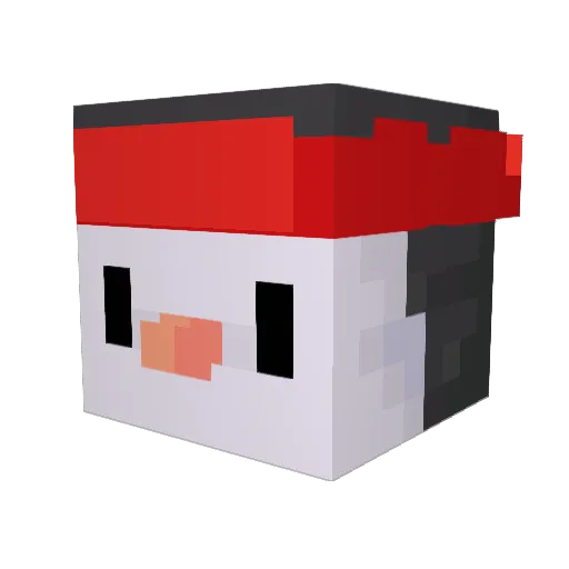 ColdNever Minecraft avatar head, 3D render