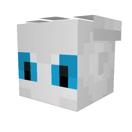 ColdNightFury Minecraft avatar head, 3D render