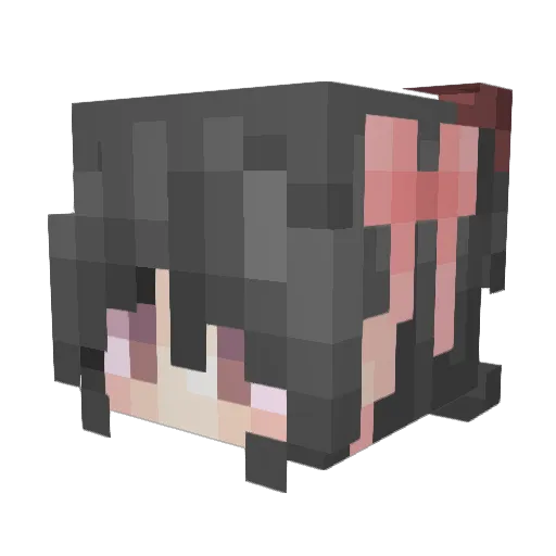 ColdRabbits Minecraft avatar head, 3D render